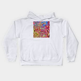 psychedelic liquid acid Kids Hoodie